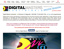Tablet Screenshot of digitalmasters.com.au